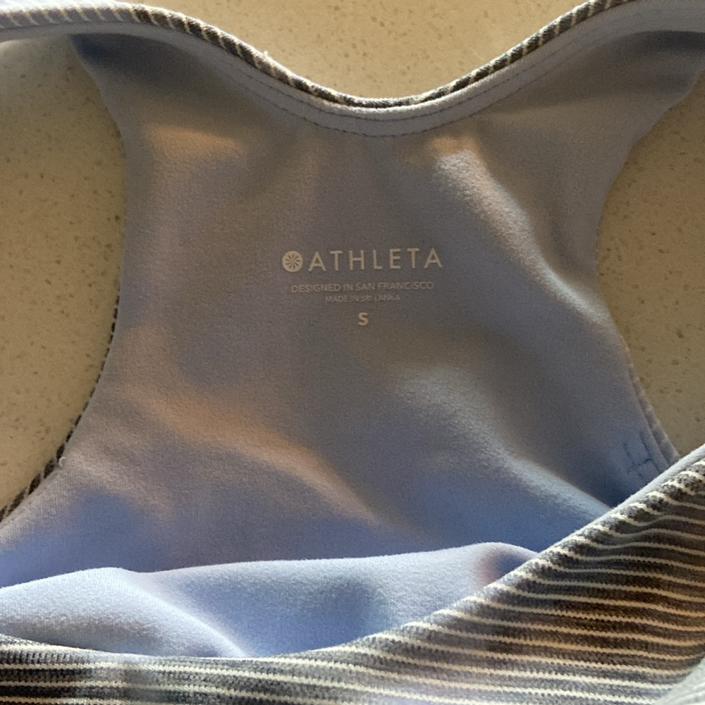 Athleta Tie Dye Crop Racer Back Tank Sports Bra Size Small - Picture 5 of 6